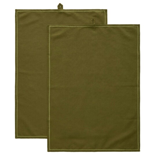Decotique Sienna Kjøkkenhåndkle 50x70 cm 2 pk Oliven