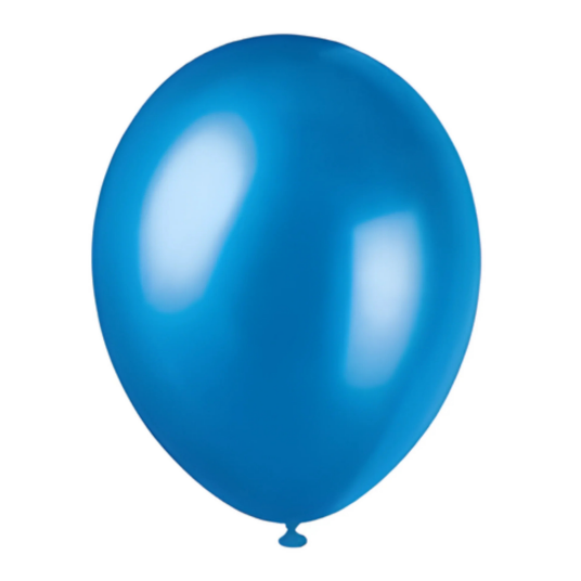 Blå Ballonger "Cosmic" 50stk Metalliclook
