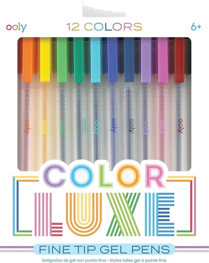 Ooly Gel Pen 12 pcs Colour Luxe Multi/Patterned One Size