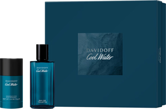 Davidoff Cool Water Eau De Toilette 75ml & 75ml Deo Stick Gift Set