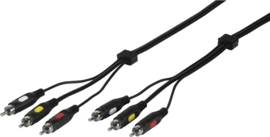 Vivanco Vvv3rca20mmk 3 X Rca Hankjønn 3 X Rca Hankjønn 2 M Svart