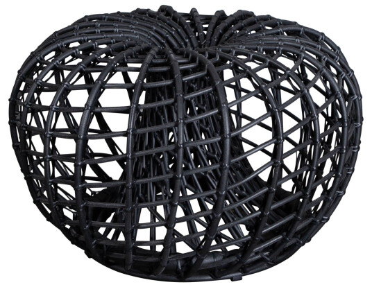 Cane-line Nest fotskammel Svart Svart