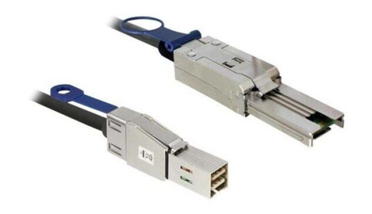 Delock 2 m Mini SAS Ekstern Kabel 6 Gbit/s, Svart