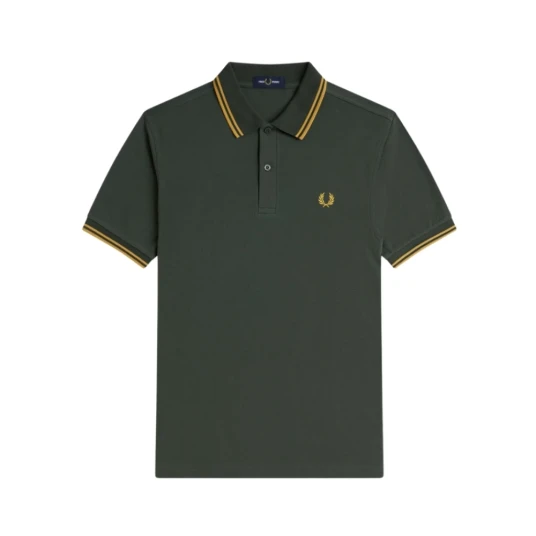 Fred Perry Herre Topper Grønn M,