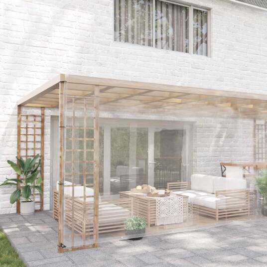 vidaXL Plante Dekke 5 x 12 m PVC Gjennomsiktig