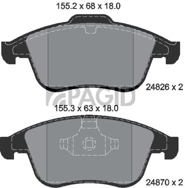 PAGID T1927N Bremseklosser