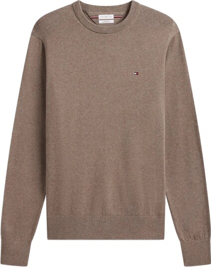 Tommy Hilfiger Pima Org Ctn Cashmere Crew Neck COASTAL TAUPE HEATHER M Tommy Hilfiger Pima Org Ctn Cashmere Crew Neck COASTAL TAUPE HEATHER M