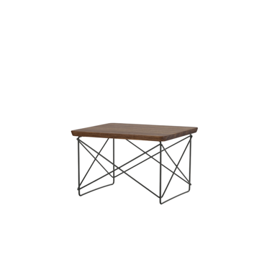 Vitra Occasional Table LTR Nattbord/Sidebord Mørk Valnøtt/ Sort