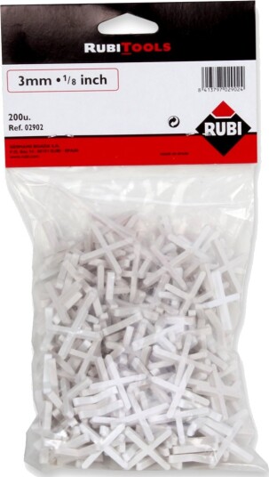 Rubi Flisekryss 3mm 200 Stk. Rubi Flisekryss 3mm 200 Stk.