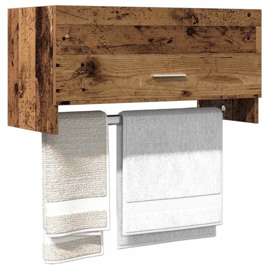Garderobe gammelt tre 70x32,5x35 cm konstruert tre 8721158439710