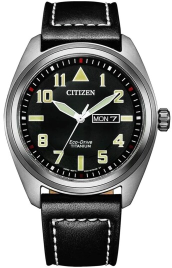 Citizen Herreklokke BM8560 29EE Eco Drive Sort/Lær Ø42 mm Citizen Herreklokke BM8560 29EE Eco Drive Sort/Lær Ø42 mm
