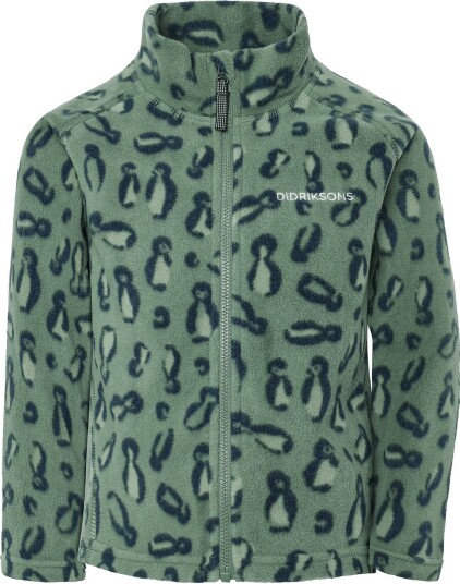 Didriksons Monte Printed Kids" Full Zip   Green   80