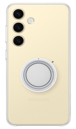 Samsung Galaxy S24 Gjennomsiktig Clear Gadget Deksel med Stativ og Stropp