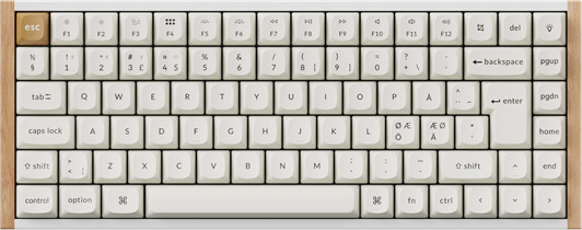 Keychron K2 HE SE Gamingtastatur Trådløst med Gateron Double-Rail Magnetic Hvit