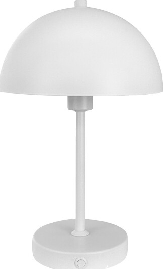Dyberg Larsen Bordlampe Stockholm oppladbar Hvit Bordlamper