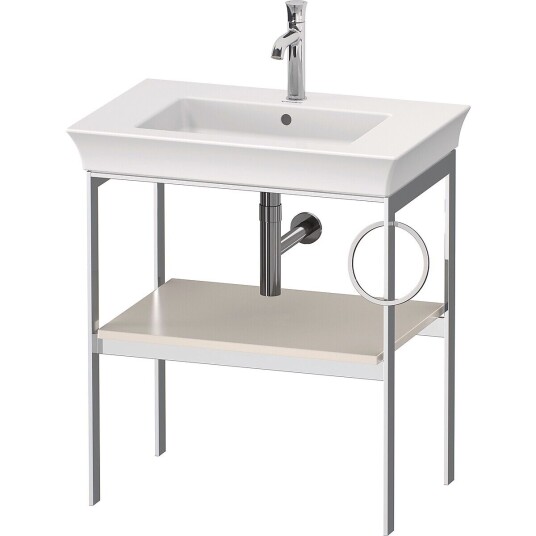 Duravit White Tulip Metallkonsoll 68,4x45x76 cm Nordisk Hvit Matt/Krom