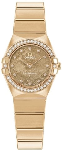 Omega Dameklokke 131.55.25.60.99.003 Constellation Quartz 25mm Gul/18