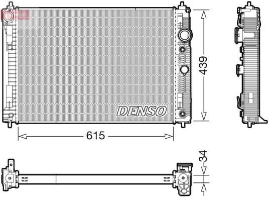Radiator DENSO DRM46045 Radiator DENSO DRM46045