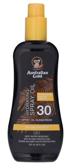Australian Gold Sprayolje SPF 30 237 ml - Solbeskyttelse og Bruningseffekt