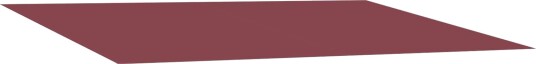 Reserveduk til markise Burgunder Rød 250 x 200 cm Polyester