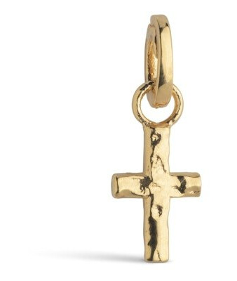 Enamel Copenhagen Golden Cross Charm Forgylt Sølv Sterling 925