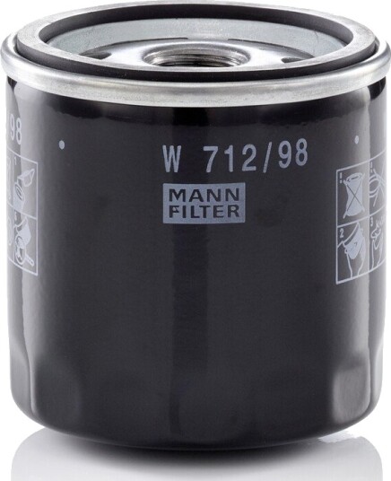 Oljefilter MANN FILTER W 712/98 Oljefilter MANN FILTER W 712/98