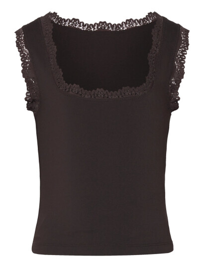 Rosemunde Kids Rkbillie Sl Square Lace Top Brown 164 Rosemunde Kids Rkbillie Sl Square Lace Top Brown 164