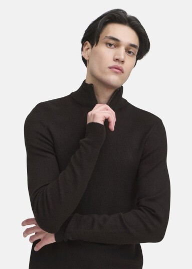 CFHEINE halfzip knit Black Beauty M Sweatshirts CFHEINE halfzip knit Black Beauty M Sweatshirts