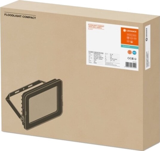 Ledvance Flomlys Led Projektor Flood Compact V 135W 840 Sym 100 Bk 4058075575127