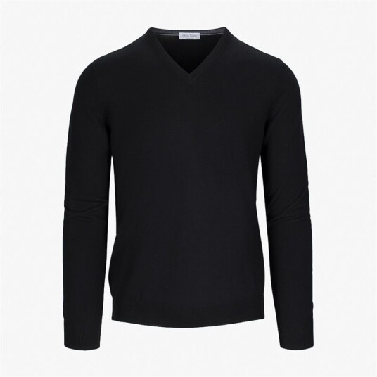 Gran Sasso V-Neck L/slv 099 Black