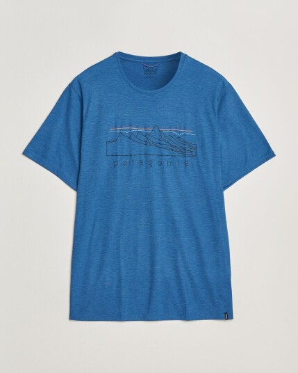Patagonia Cap Cool Trail T Shirt Aquatic Blue
