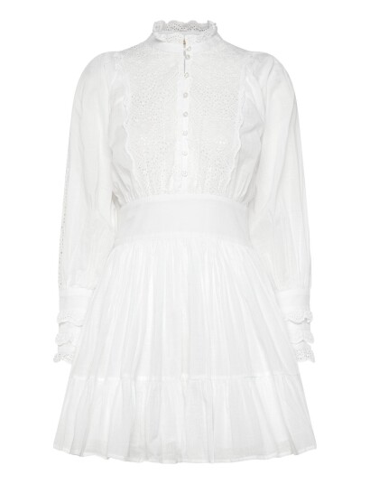 by Ti Mo Cotton Slub Mini Dress White L by Ti Mo Cotton Slub Mini Dress White L