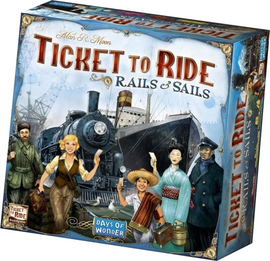 Days of Wonder Ticket to Ride: Rails & Sails Brettspill Days of Wonder Ticket to Ride: Rails & Sails Brettspill
