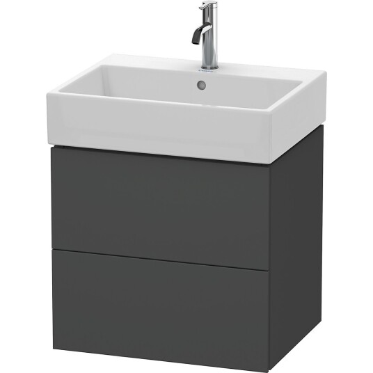 Duravit L-Cube Servantskap m/2 skuffer 484x544x459 mm Grafitt Matt