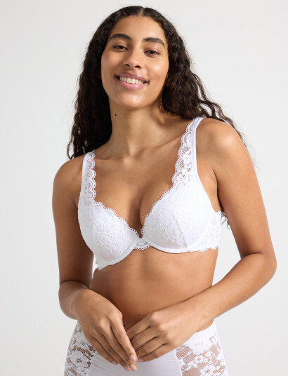 Lindex Bra Malva Iris - White - D x 80 Lindex Bra Malva Iris - White - D x 80