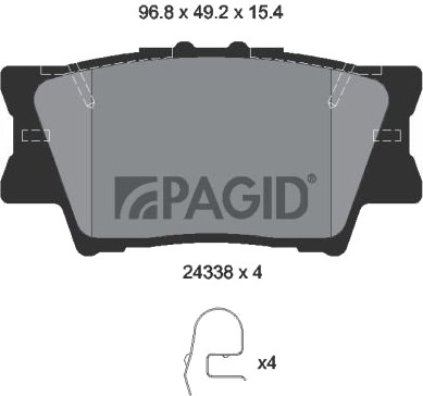 PAGID T1582N Bremseklosser PAGID T1582N Bremseklosser