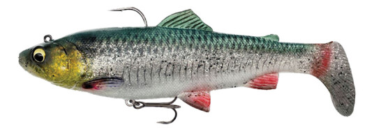 Gear Savage Gear 4d Rattle Shad Trout Green Silver