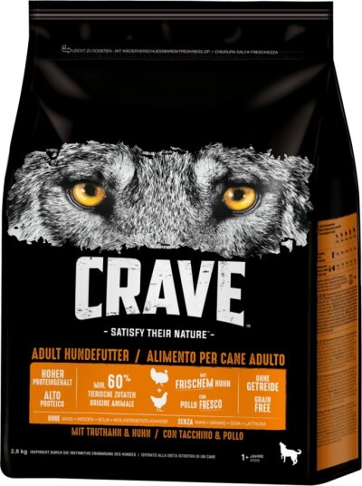 Crave Tørrfôr Adult Dog & Chicken Turkey 2.8 kg