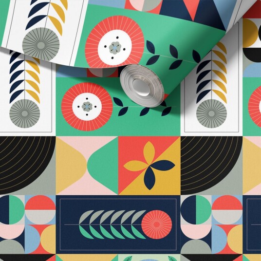 Namly Design Contact Paper Geometrisk Mønster / Peel and Stick CPRC7YWOH
