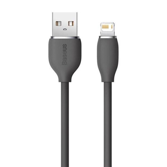 Baseus Jelly 2.4A USB til Lightning-kabel 1,2m Svart