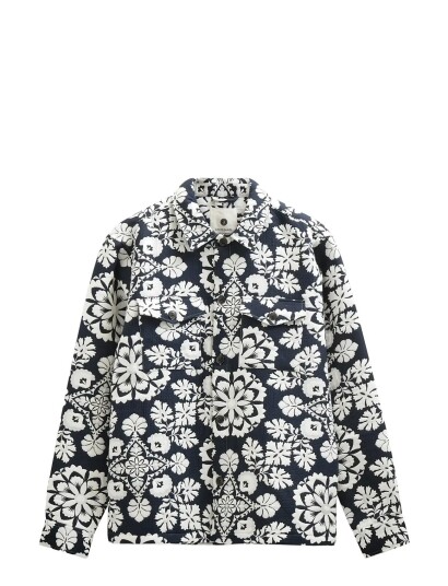 Anerkjendt Akoscar Flower Jacq Overshirt   Navy   L