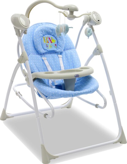 Asalvo Vippestol Swing 3-I-1 Maks 9 kg Blå/Hvit