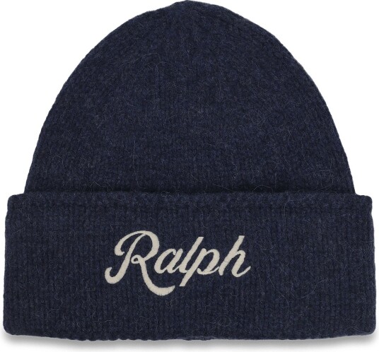 Polo Ralph Lauren The Ralph Logo Wool-Alpaca Beanie - NEWPORT NAVY - One Size