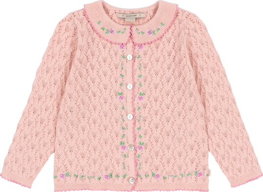 Konges Sløjd Cardigan Strikk Hullmønster Rosier Light Ro Konges Sløjd 4 år (104) Cardigan Rosa