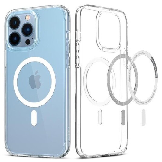 Spigen Ultra Hybrid iPhone 13 Pro Deksel MagSafe Gjennomsiktig Hvit