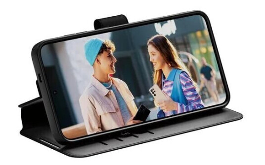 CARE by PanzerGlass Lommebokdeksel med Stativ for Samsung Galaxy S25+ - Svart