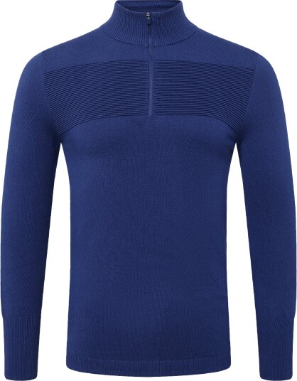 Callaway Women"s Thermal Long Sleeve Sweater - BLUE DEPTHS - XS