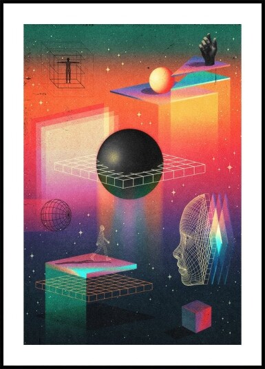Between Dimensions Plakat / 100x150cm