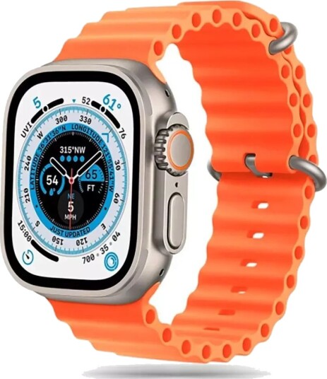 Tech-Protect Apple Watch (42/44/45/49 mm) Iconband Pro Silikonstropp - Oransje