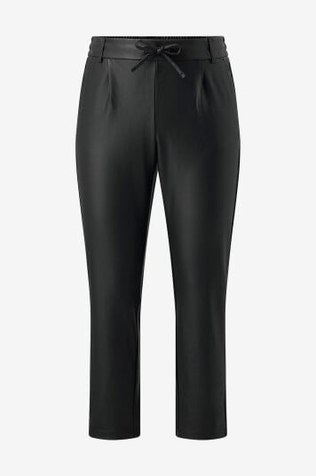 Only Carmakoma Bukser carGoldtrash Easy Coated Pant Svart